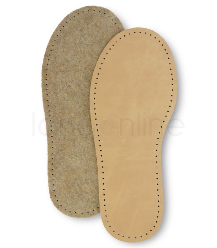 Soletta Solette Feltro Per Pantofole Solette Cuoio E Feltro LanaOnLine