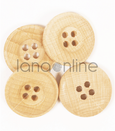 Drops Button - Oak