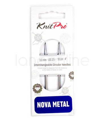 Short Pointed Interchangeable Circular Needles KnitPro - Nova
