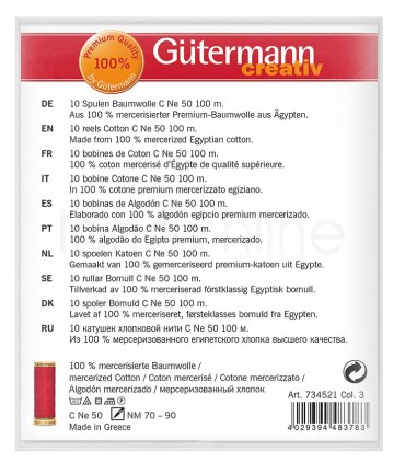 Set Fili Cotone 100m - Gütermann