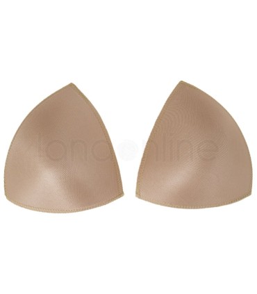 Coppe Reggiseno Triangolo|Coppe per reggiseno modello a triangolo, senza imbottitura.
Le coppe per reggiseno preformate si inseriscono nei reggiseni a forma di triangolo, per modellare al meglio ed in modo naturale la forma del seno e sono disponibili in diverse taglie e colori.
Si collocano in pochi secondi all’interno del reggiseno e possono essere facilmente spostate da un reggiseno all’altro. 
La sagoma preformata assicura un'ottima vestibilità, senza modificare la forma naturale del seno.
Queste coppe per reggiseno sono fantastiche ad esempio per i costumi realizzati a crochet anche per "coprire" qualche trasparenza tipica delle lavorazioni ad uncinetto. 
Sono disponibili in bianco, nero e color nudo
Non contengono sostanze o coloranti nocivi per la pelle e sono prive di cuciture.