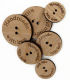 Bottone Hand Made Whith Love - Legno