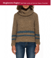 Raglan sweater pattern, free, made with Alpaca Brusched yarn