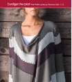Cardigan three colors pattern, free, made with Dolly 125 yarn