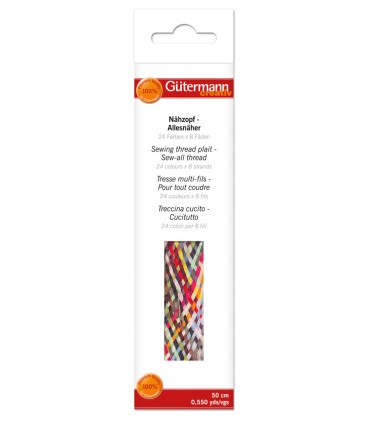 Treccia Cucito - Gütermann|Treccia cucitutto Gütermann, 24 colori x 8 fili 