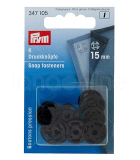 Black Snap Fasteners - Prym