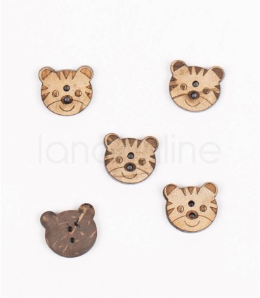 Drops Button - Tiger