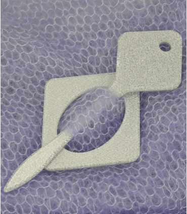 Spillone Metallizzato - Acetato colore Argento