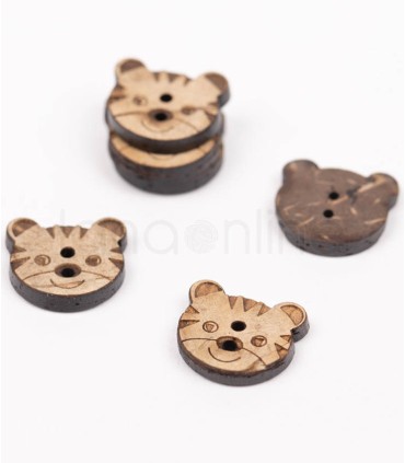 Drops Button - Tiger