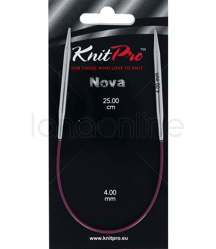 Ferri Circolari 4,5mm Corti cavo fisso Knit Pro Nova cm25
