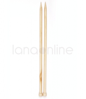 Drops Basic Straight Needles - Wood 35cm