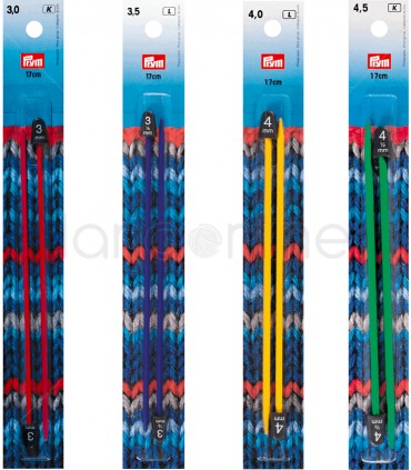 Prym Straight Needles - Plastic 17cm