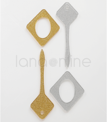 Spillone Metallizzato - Acetato colore Oro e Argento