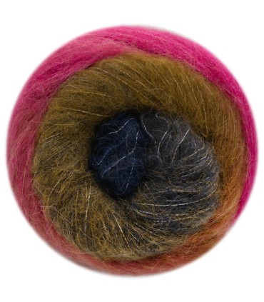 Poema Alpaca | 101 Fucsia - Blu Navy