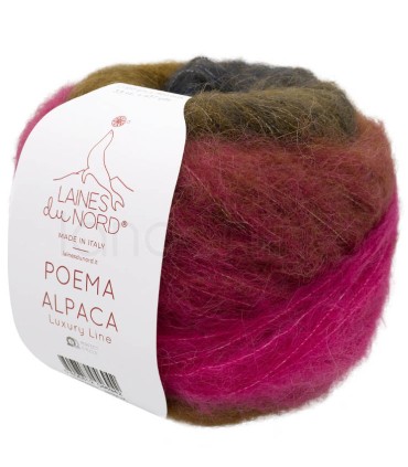 Poema Alpaca | 101 Fucsia - Blu Navy