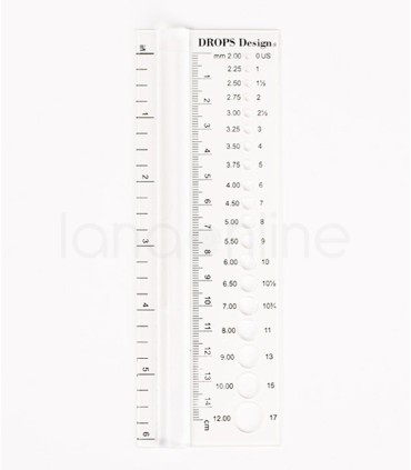 Righello e Calibro per Ferri Drops | Garnstudio Drops Design