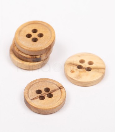 Bottone Drops - Legno D'Ulivo