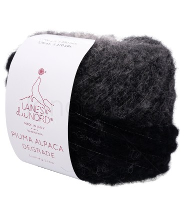 Piuma Alpaca Dégradé | 01 Nero - Grigio