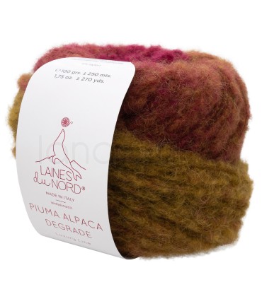 Piuma Alpaca Dégradé | 10 Mustard - Raspberry