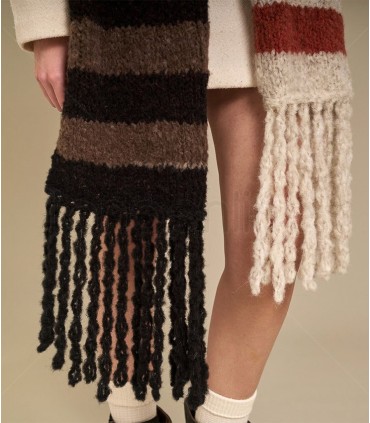 Pattern - Maxi Piuma Alpaca Dégradé Scarf