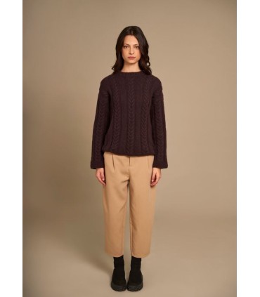 Rib And Cable Sweater