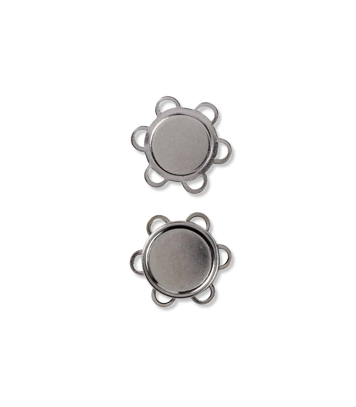 Prym 1 416470 Magnetic sew-on Buttons 19 mm Silver col, Metal