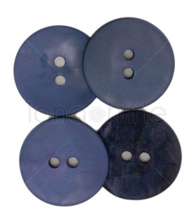 Drops Button - Round Blue Mother of Pearl