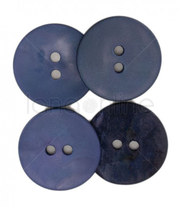 Drops Button - Round Blue Mother of Pearl