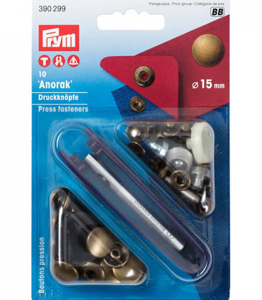 Anorak Press Fasteners - 15mm