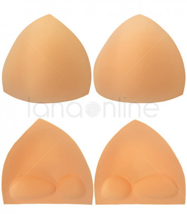 Coppe triangolo Push Up - vista fronte e retro