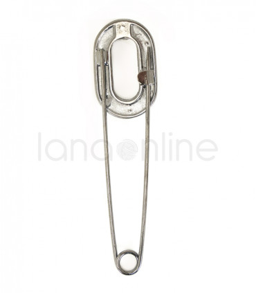 Metal Brooch - Oval with Rhinestones