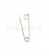 Metal Brooch - Rhinestone