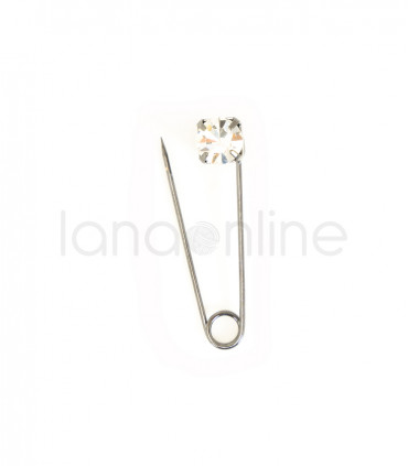 Metal Brooch - Rhinestone