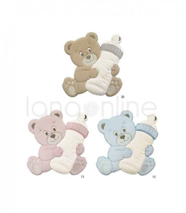 Thermoadhesive Patch - Bear with Baby Bottle
