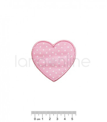 Applicazione Termoadesiva - Cuore Pois