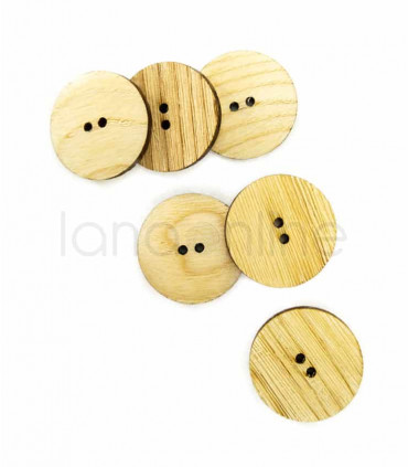 Brushed button - Ash