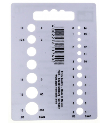 PRYM gauge knitting needles and crochet hooks - plastic