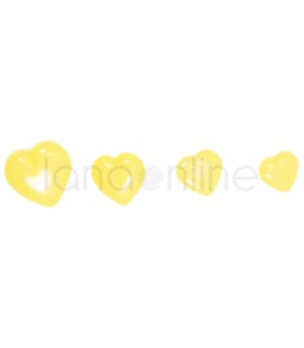 Heart Button - Yellow