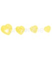 Heart Button - Yellow