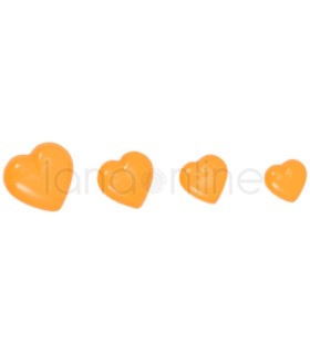 Heart Button - Orange