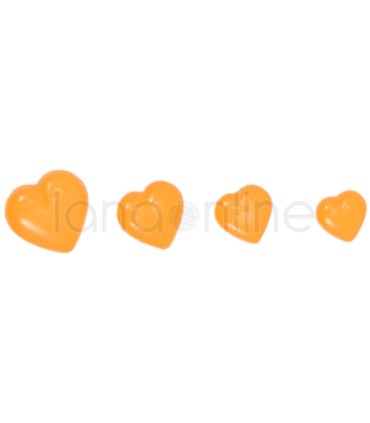 Heart Button - Orange