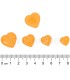 Heart Button - Orange