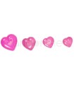 Heart Button - Fucsia