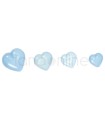 Heart Button - Light Blue