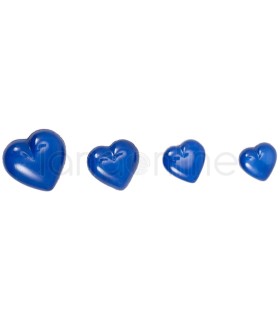 Bottone Cuore - Blu