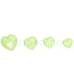 Heart Button - Light Green