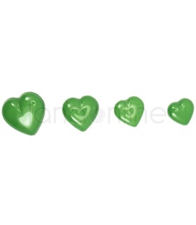 Bottone Cuore - Verde