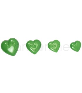 Heart Button - Green