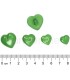 Heart Button - Green