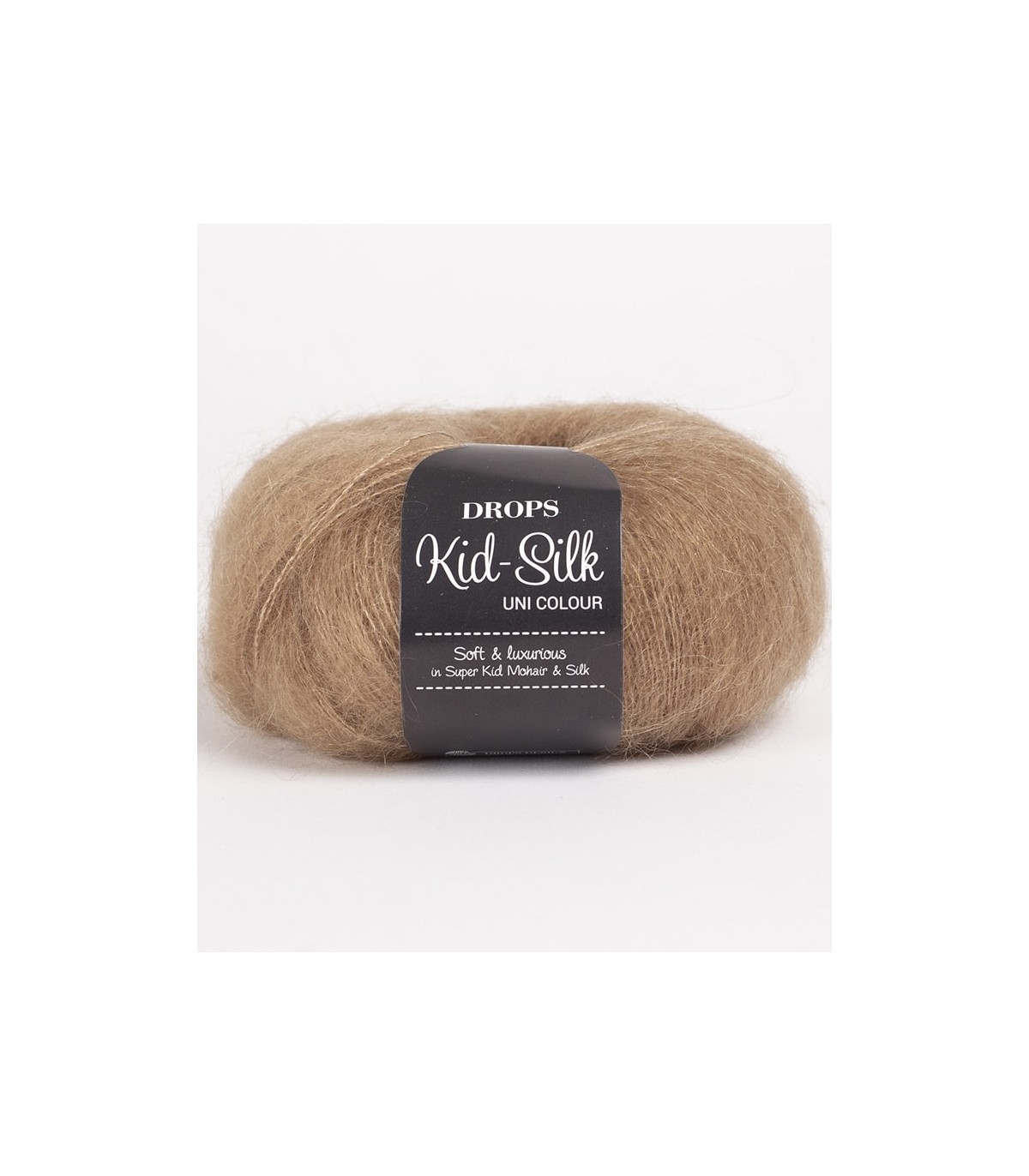 ggh Kidseda Box - 6 gomitoli - lana mohair con seta per lavorare a maglia,  colore 205 - grigio salmone mélange